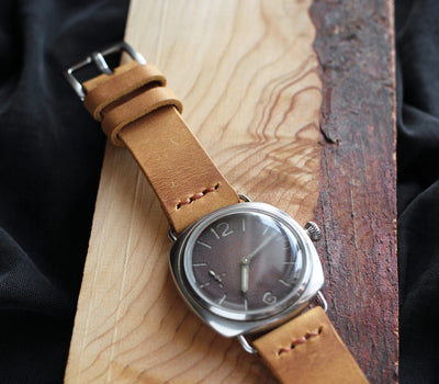 Leather Watch Strap - Mustard