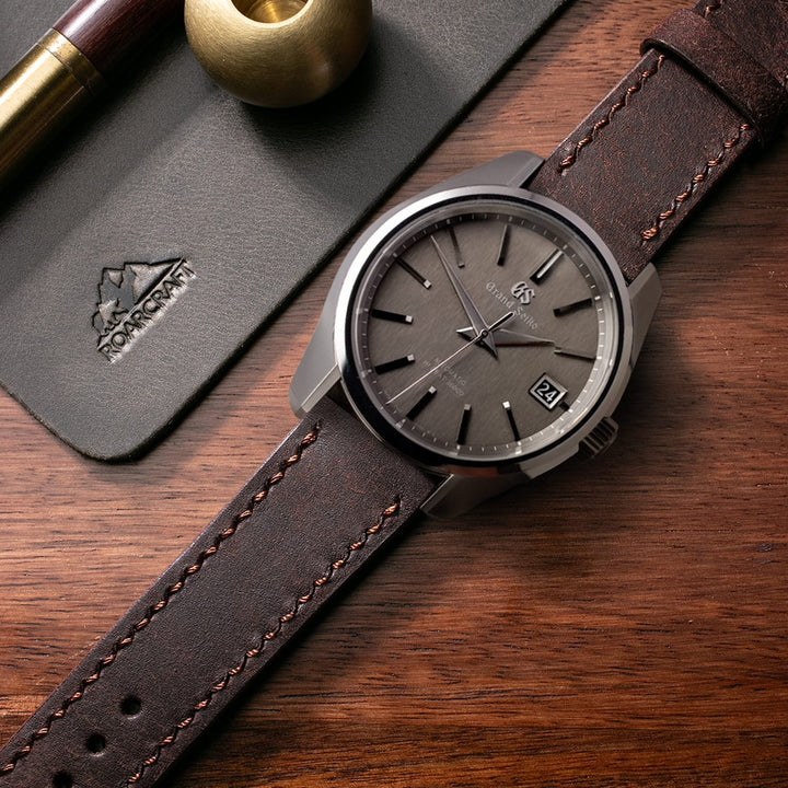 Custom Made Leather Watch Strap - Rustic Brown Pueblo