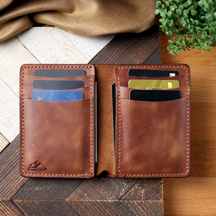 Vertical Wallet with Cash Pocket - Laodikya XL