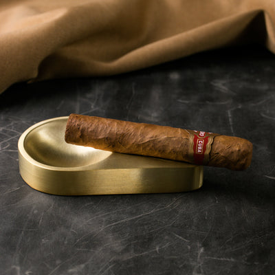Oval Brass Cigar Ashtray