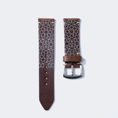 Stars - Leather Watch Strap - Antique Brown