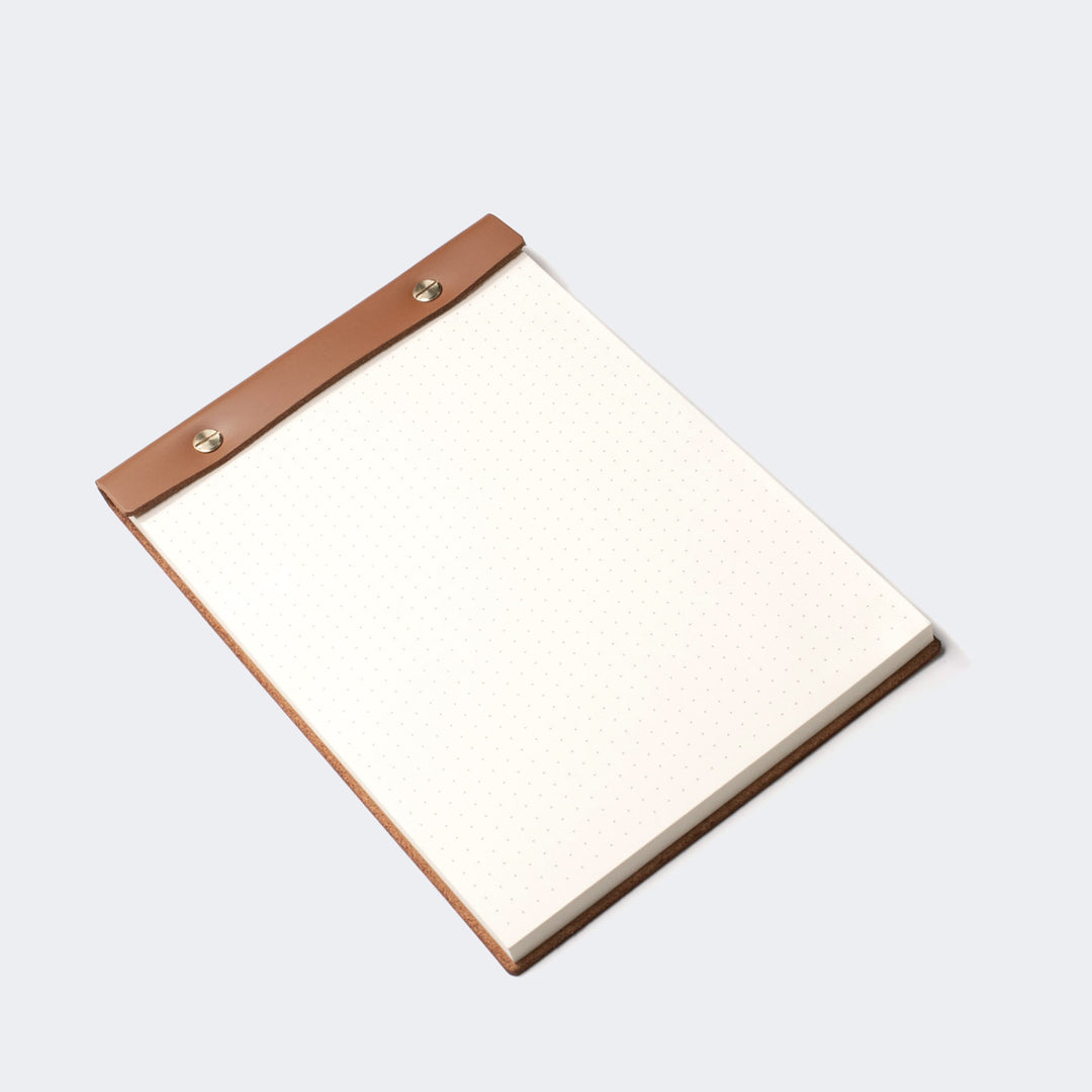 Leather A5 Notepad Caramel