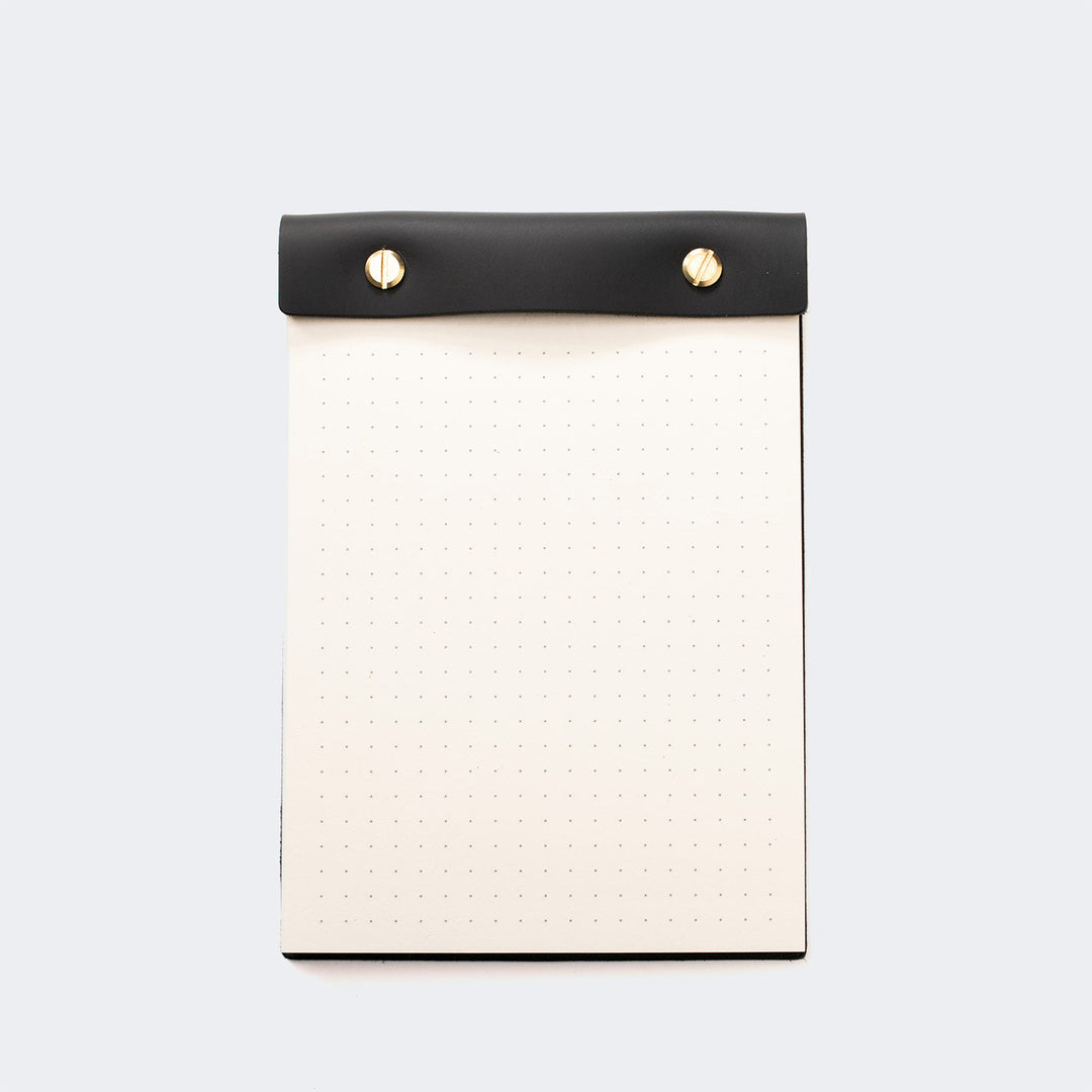 Leather Notepad Black