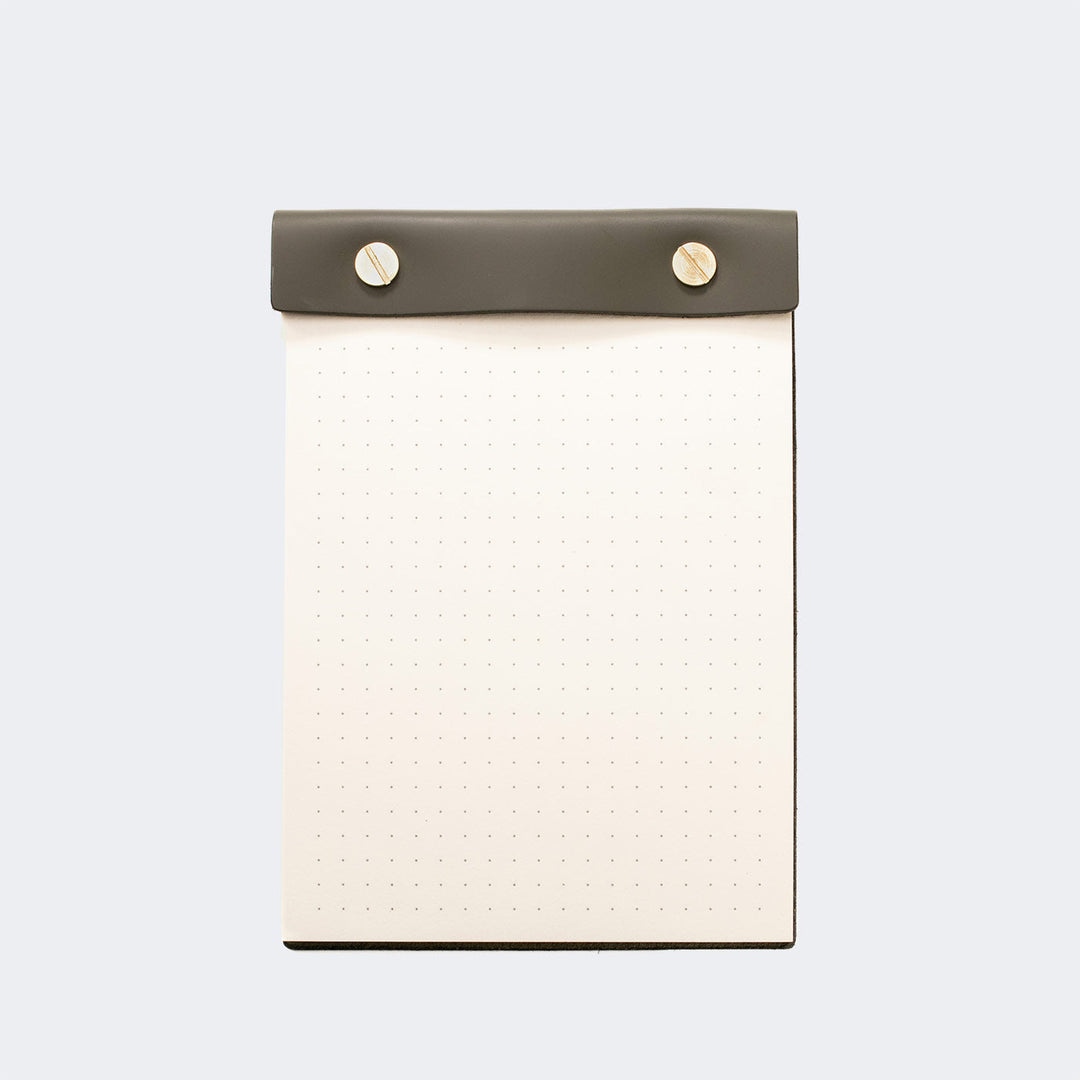 Leather Notepad Olive