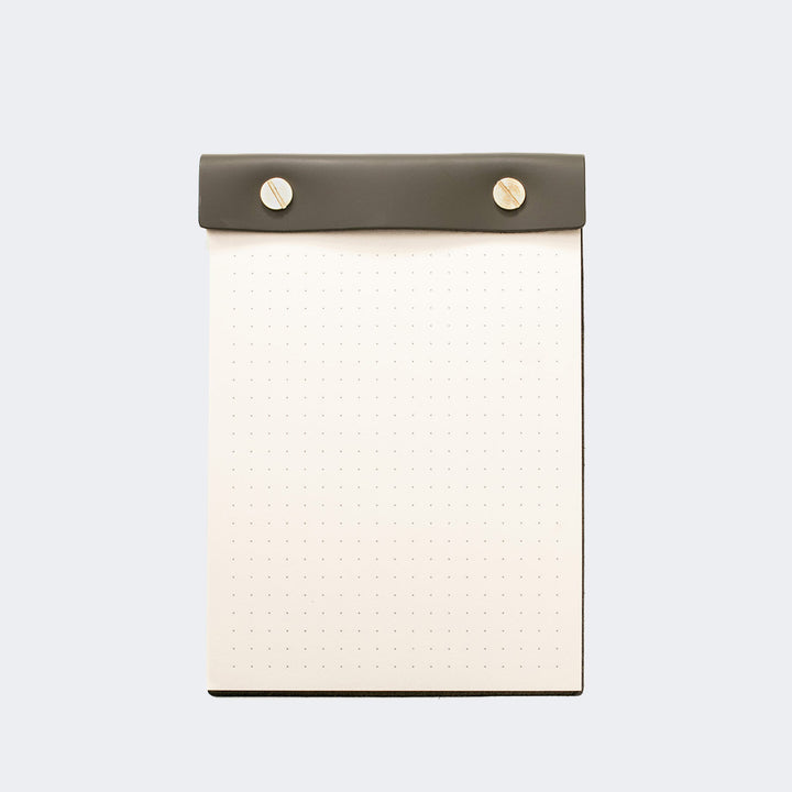 Leather Notepad Olive