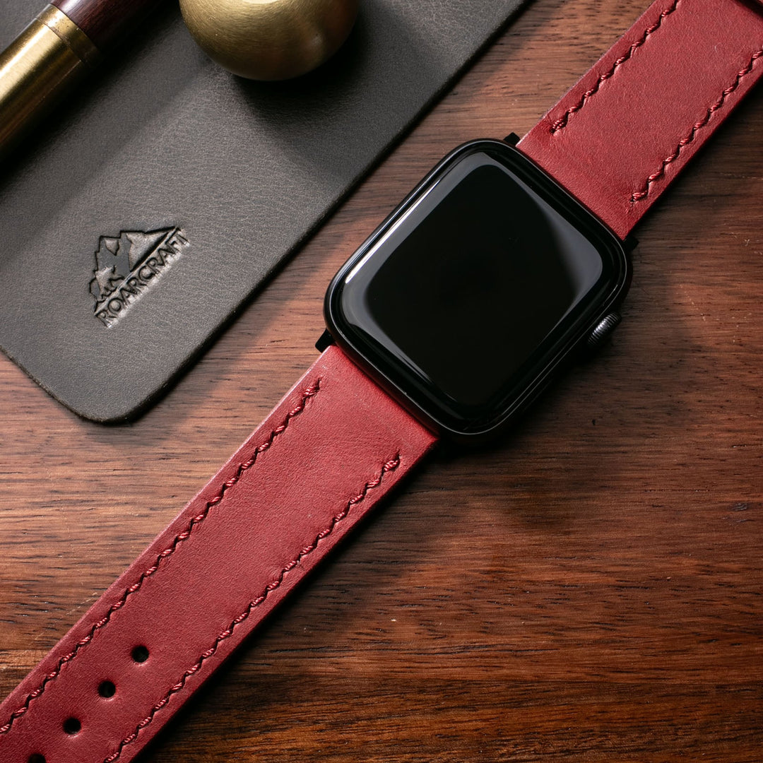 Custom Made Apple Watch Strap - Coral Red Pueblo