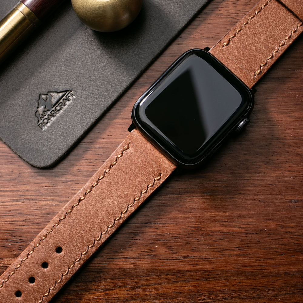 Custom Made Apple Watch Strap - Hazelnut Pueblo