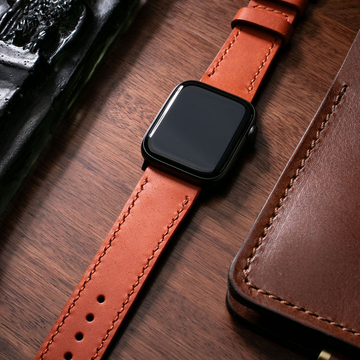 Custom Made Apple Watch Strap - Orange Pueblo