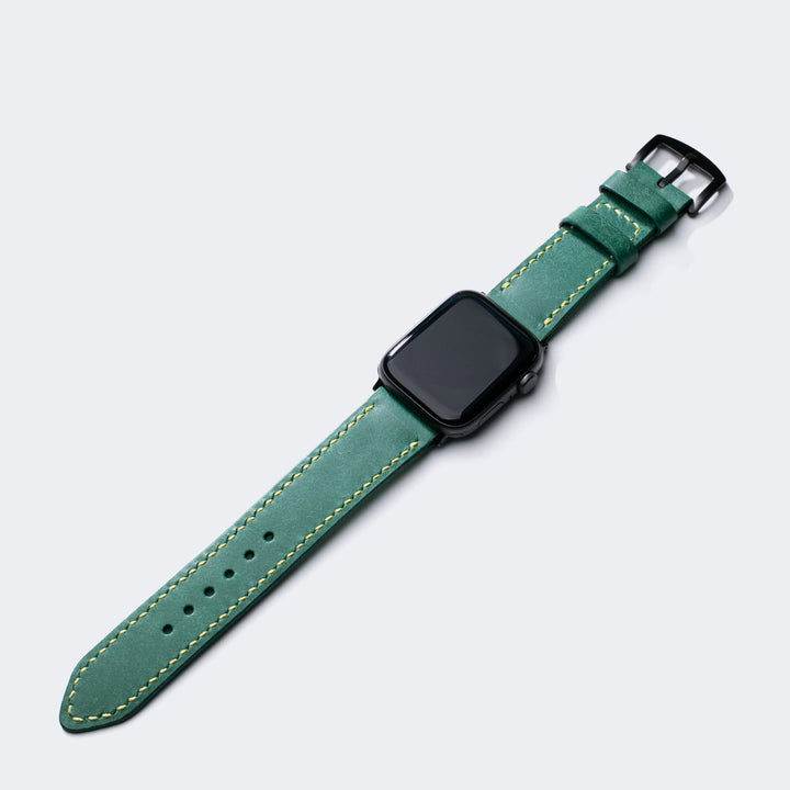 Custom Made Apple Watch Strap - Smooth Teal Pueblo