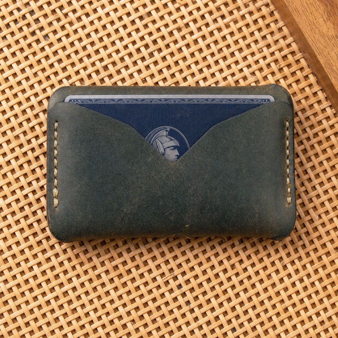 Leather Mini Card Holder - Troya