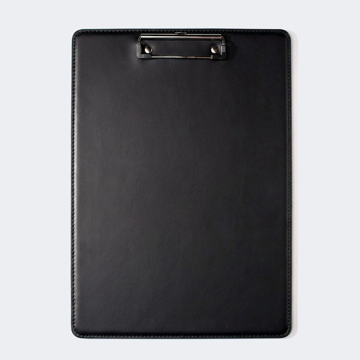 Leather A4 Clipboard Black