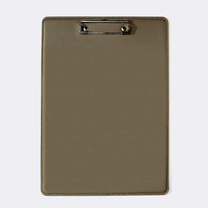 Leather A4 Clipboard Olive