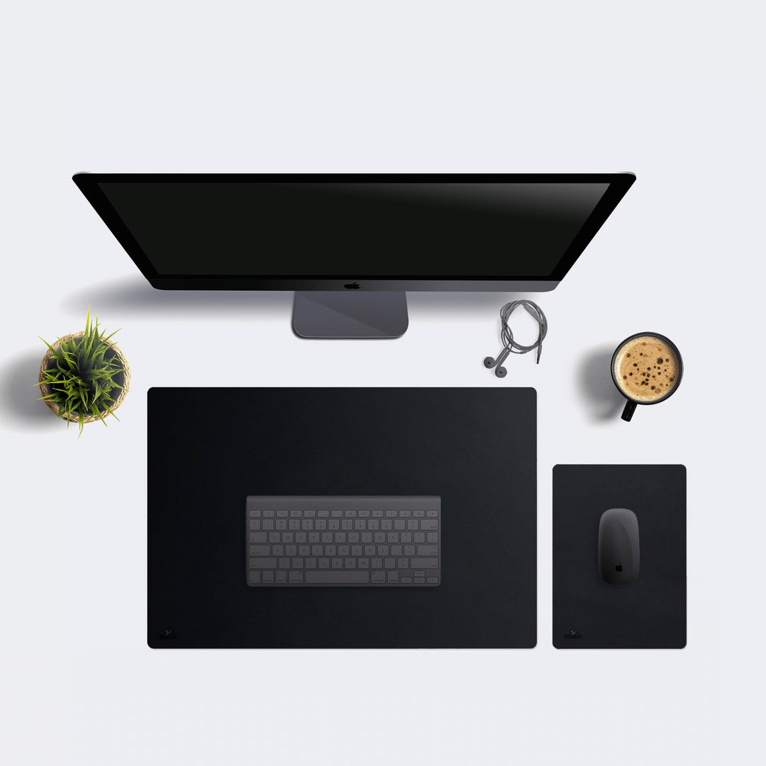 Leather Desk Pad - Blotter Black
