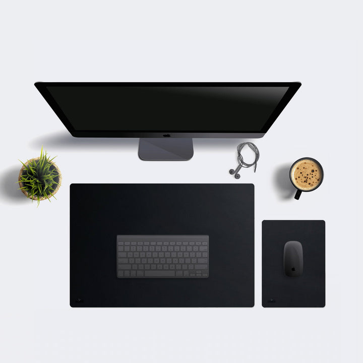 Leather Desk Pad - Blotter Black