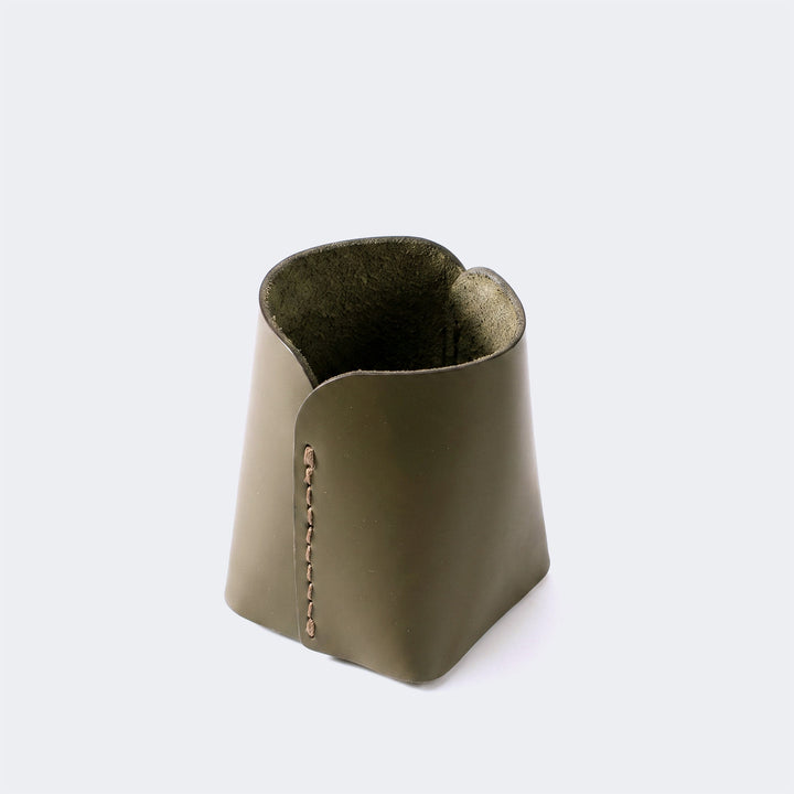 Leather Pen Holder Pot