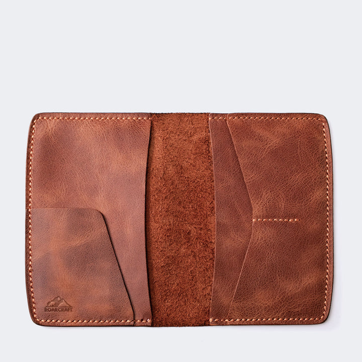 Leather Double Passport Wallet - Nemrut
