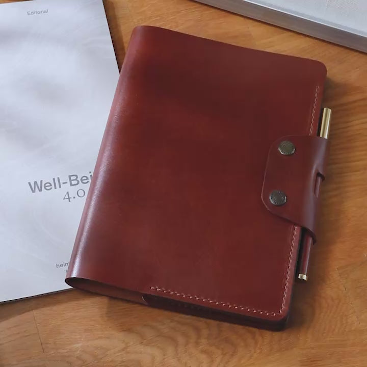 Hemingway A5 Notizbuch-Organizer, Lederetui