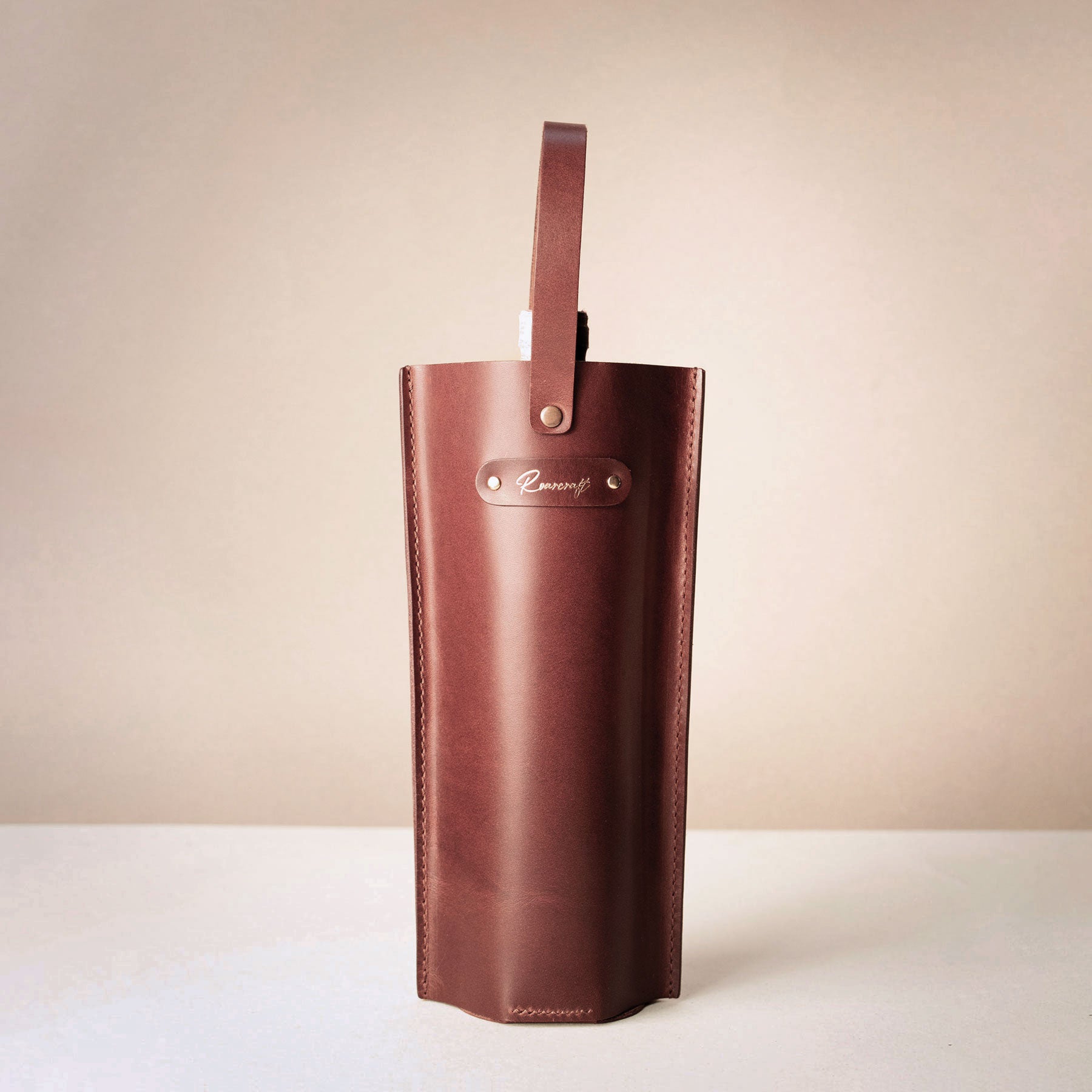 Leather Wine Carrier - Wine Bottle Case Gift – Roarcraft