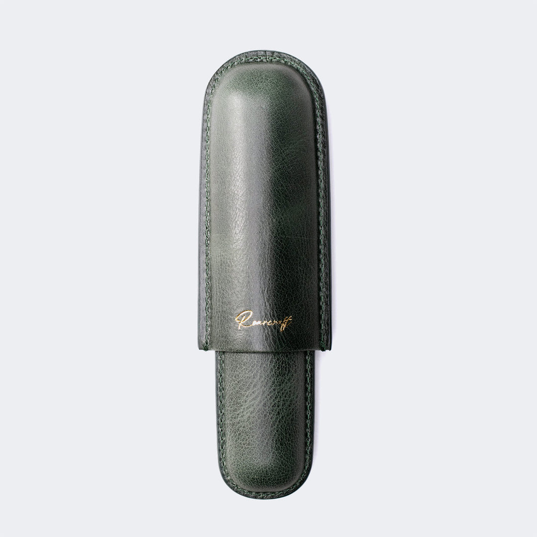 Leather Cigar Case for 1 - Emerald