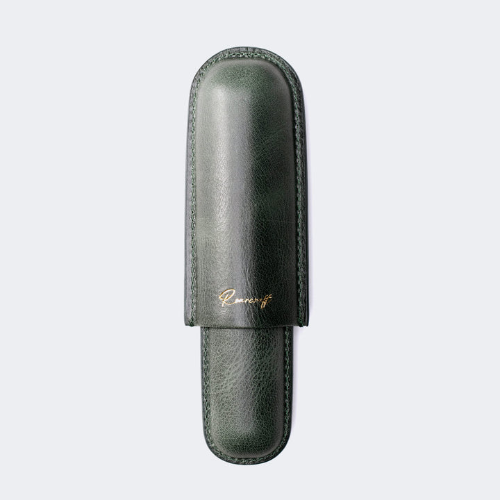 Leather Cigar Case for 1 - Emerald