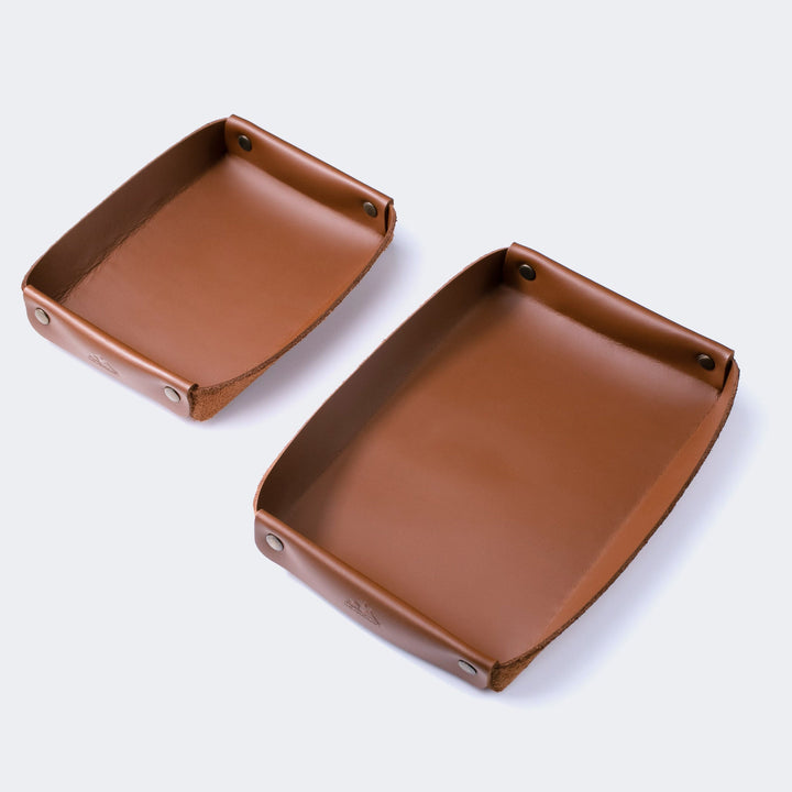 Leather Valet Tray Caramel