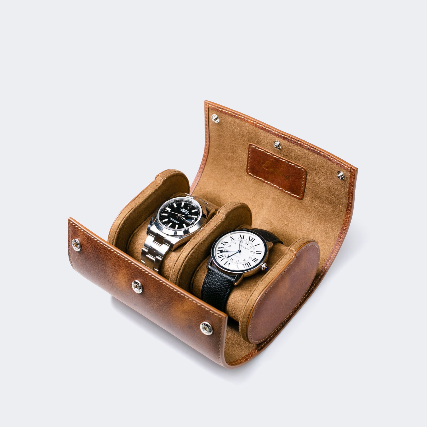 Luxury Leather Travel Watch Case Watches Roll Watch Storage