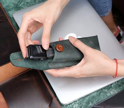 Leather Watch Pouch