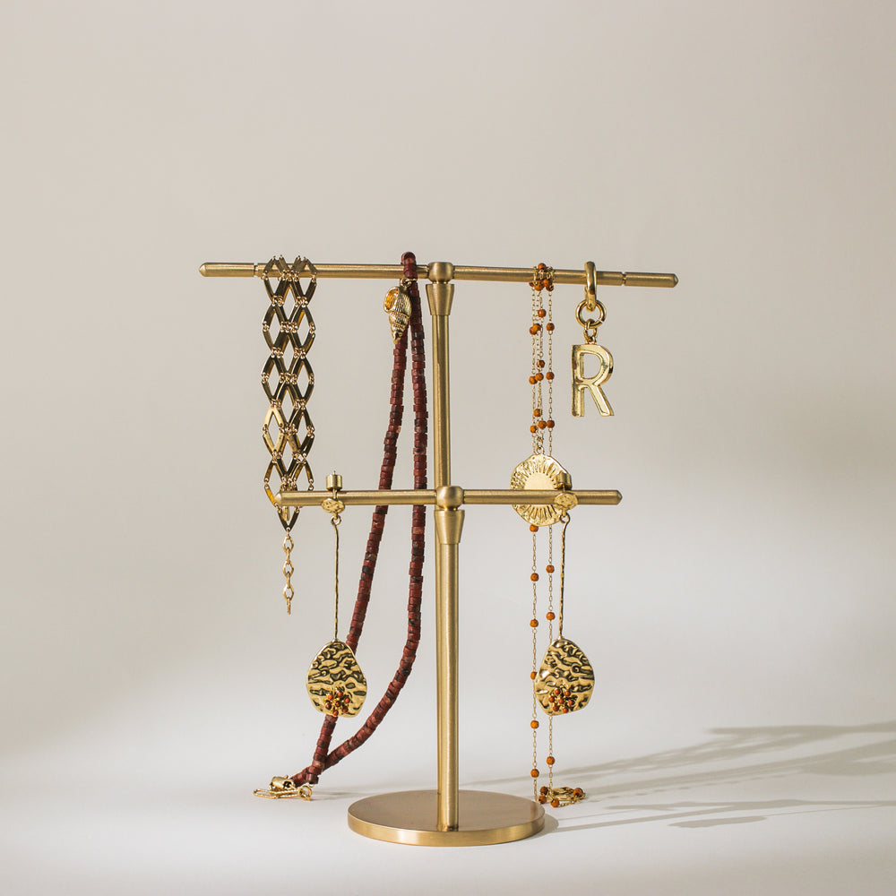 Brass Jewellery Stand - Dual