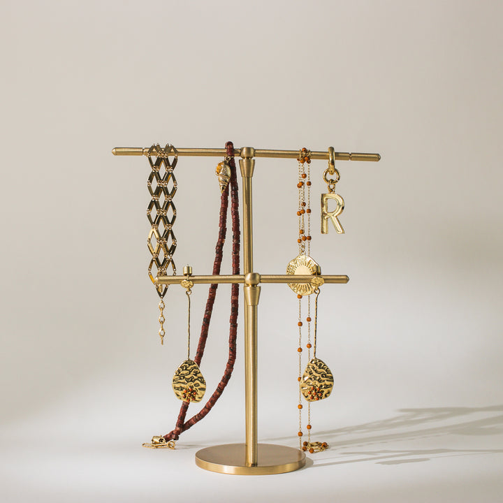 Brass Jewellery Stand - Dual