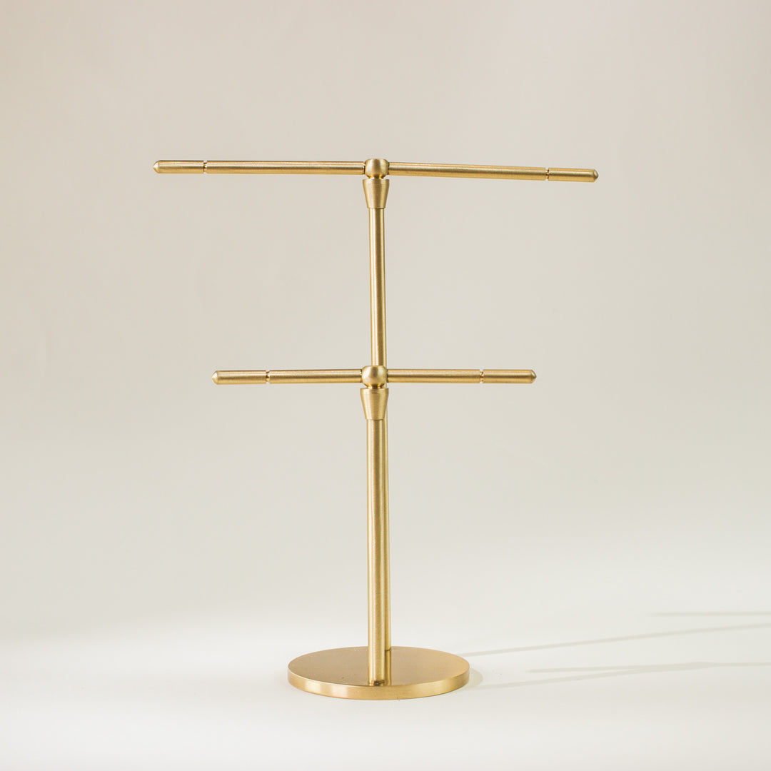 Brass Jewellery Stand - Dual