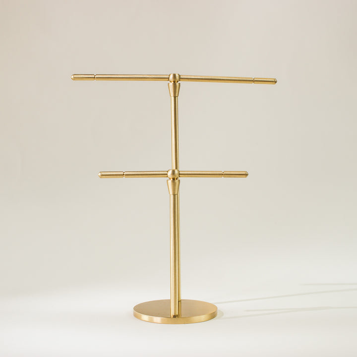 Brass Jewellery Stand - Dual