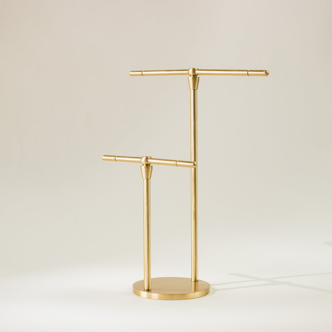 Brass Jewellery Stand - Dual