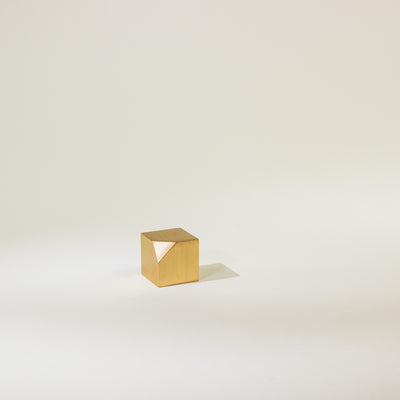 Brass Cube Paper Weight