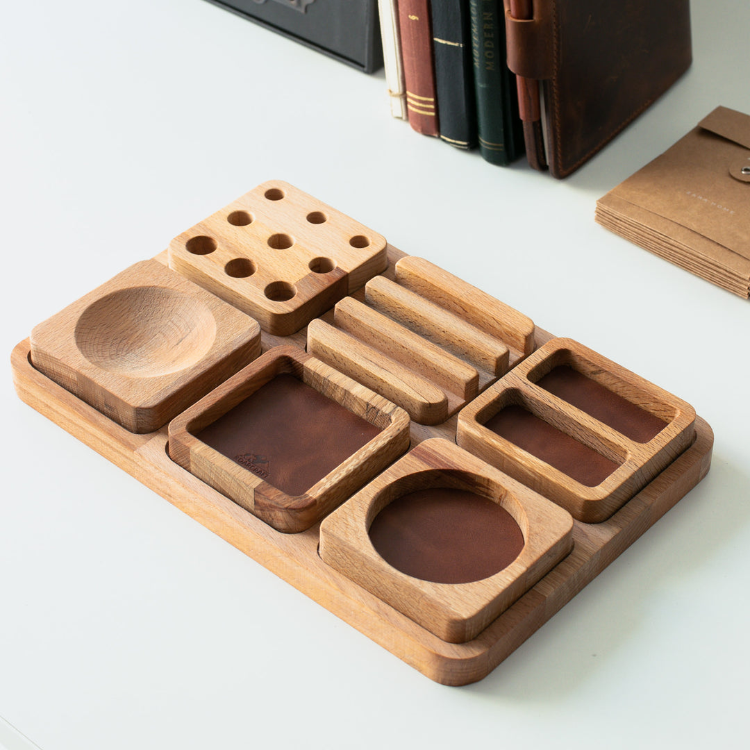 Wood Desk Organizer