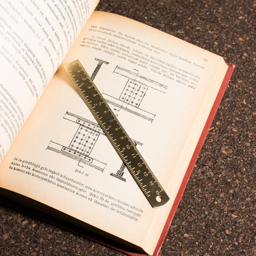 Accounts Ruler Brass Ruler - Technical Drawing Rulers – Roarcraft