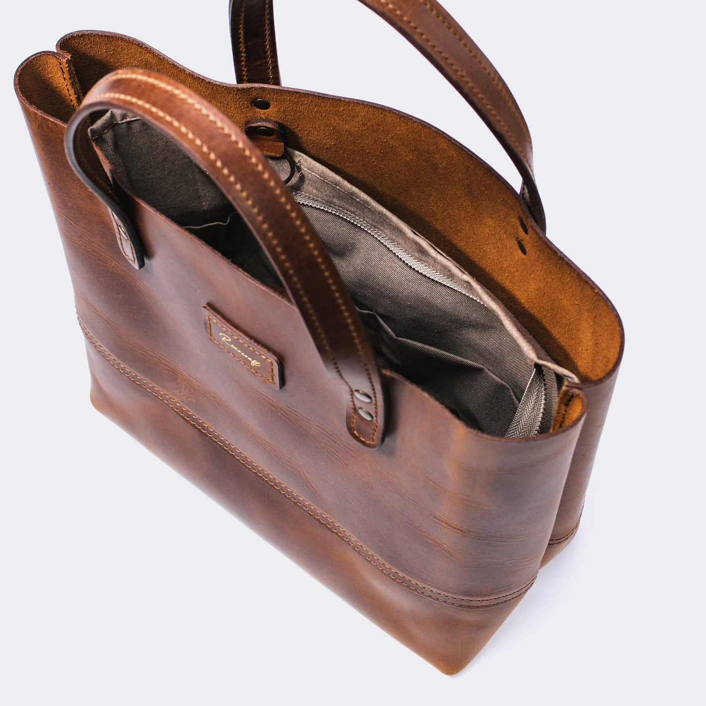 Handbag Organiser Insert, Brown - The Leather Store