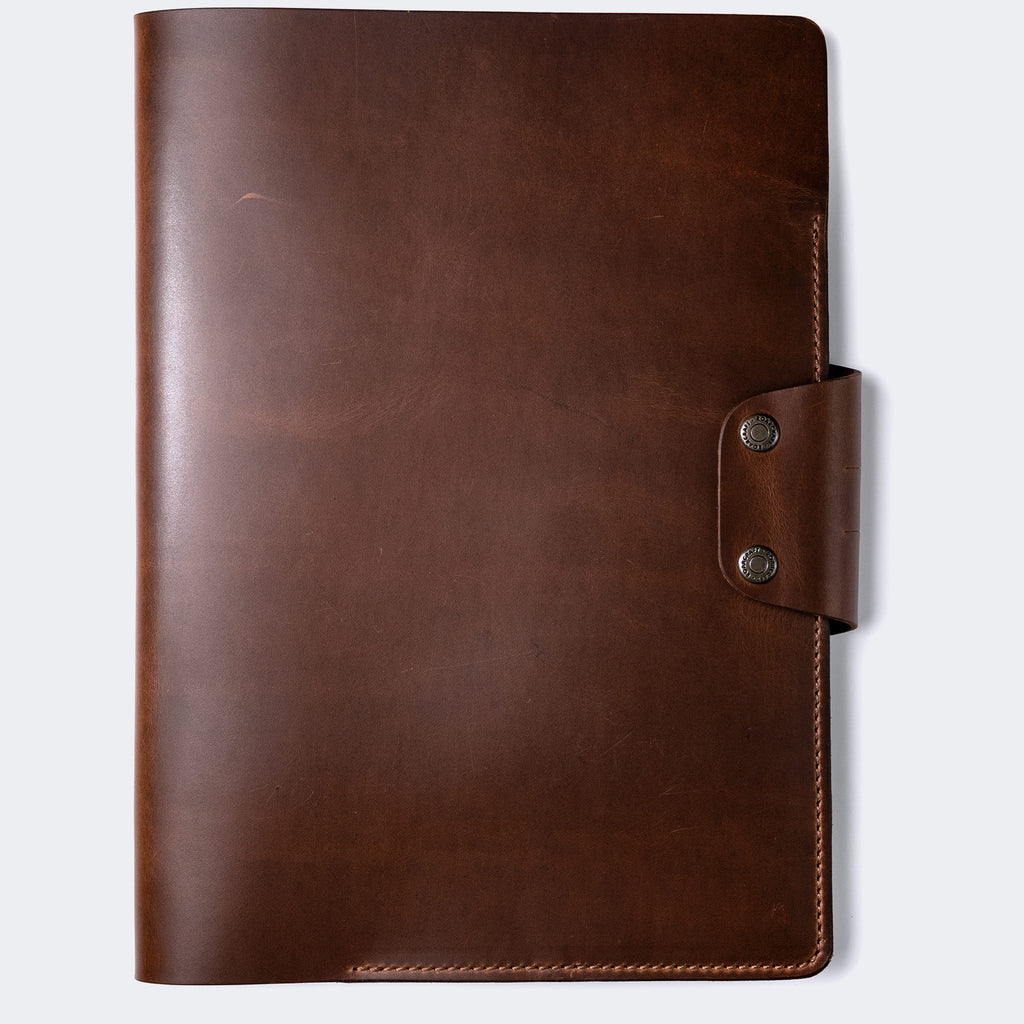 A4 Leather Padfolio - Handmade Document Organizer – Roarcraft