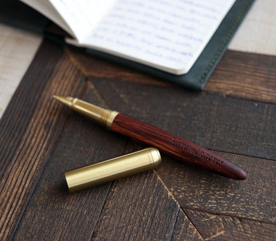 Wood & Brass Gel Pen