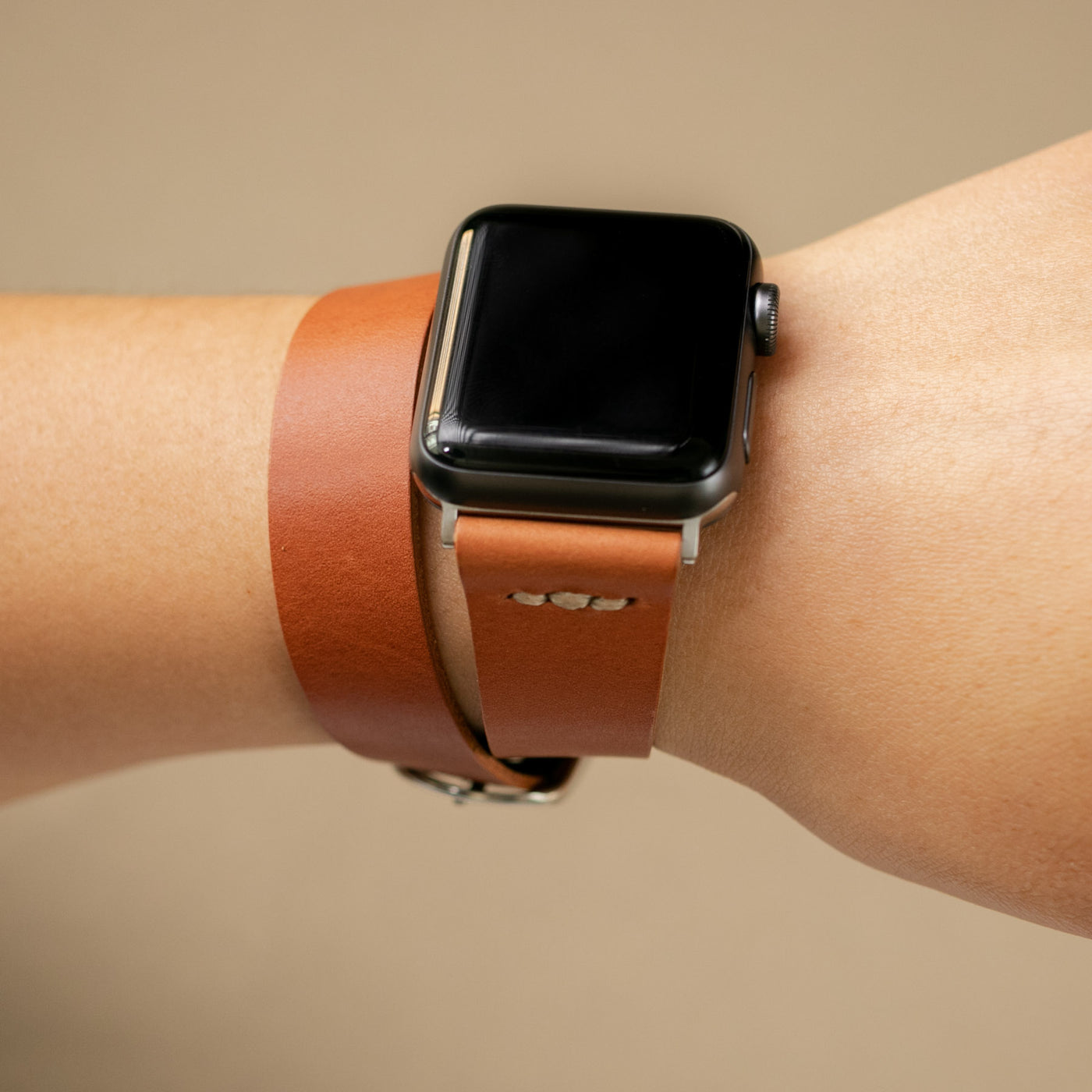 Double Tour Apple Watch Leather Strap
