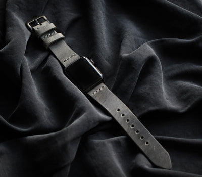 Apple Watch Leather Band - Antique Gray