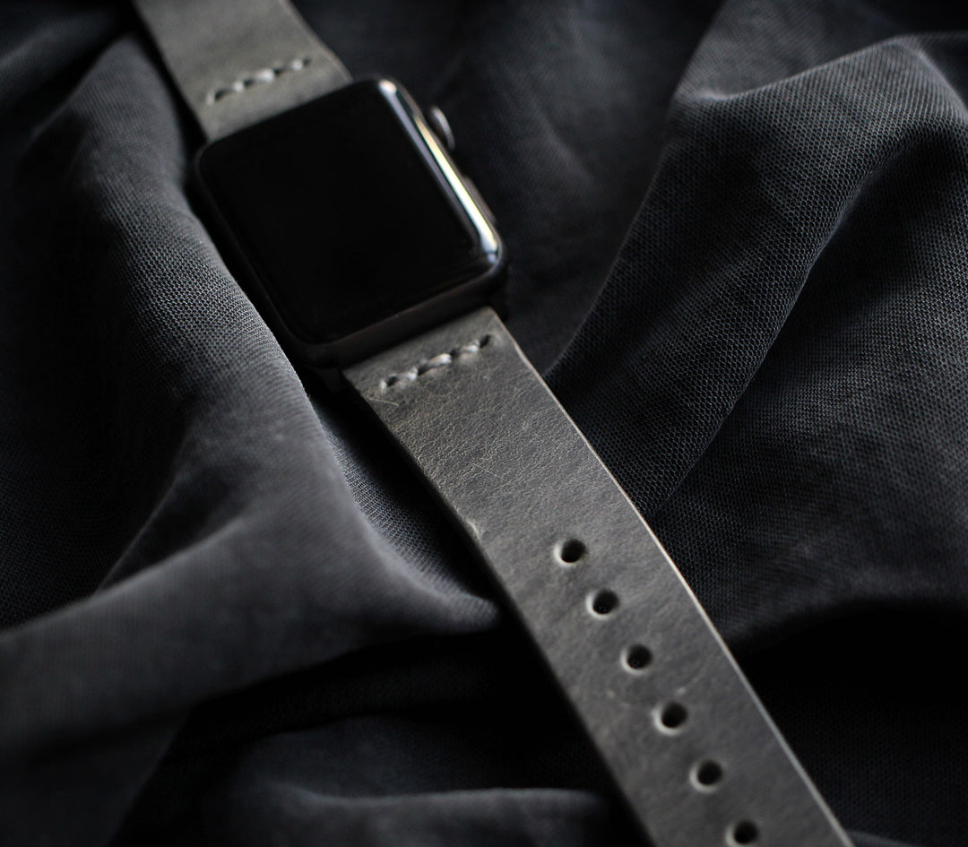 Apple Watch Leather Band - Antique Gray