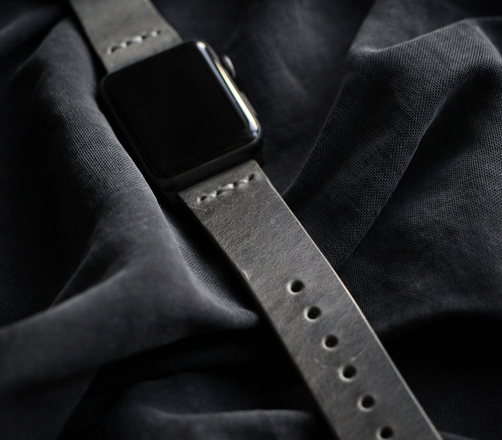 Apple Watch Leather Band - Antique Gray