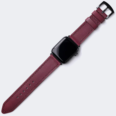 VegTan Leather Apple Watch Strap - Purple