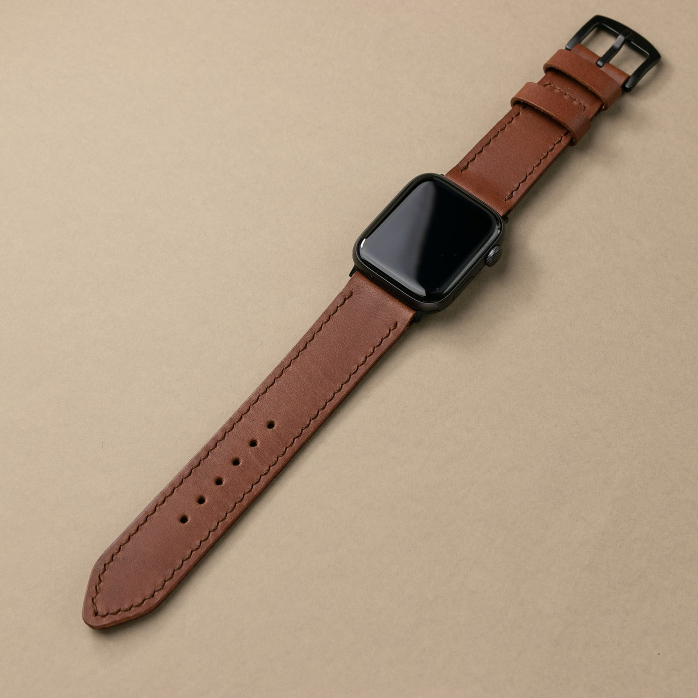 VegTan Leather Apple Watch Strap - Mocha