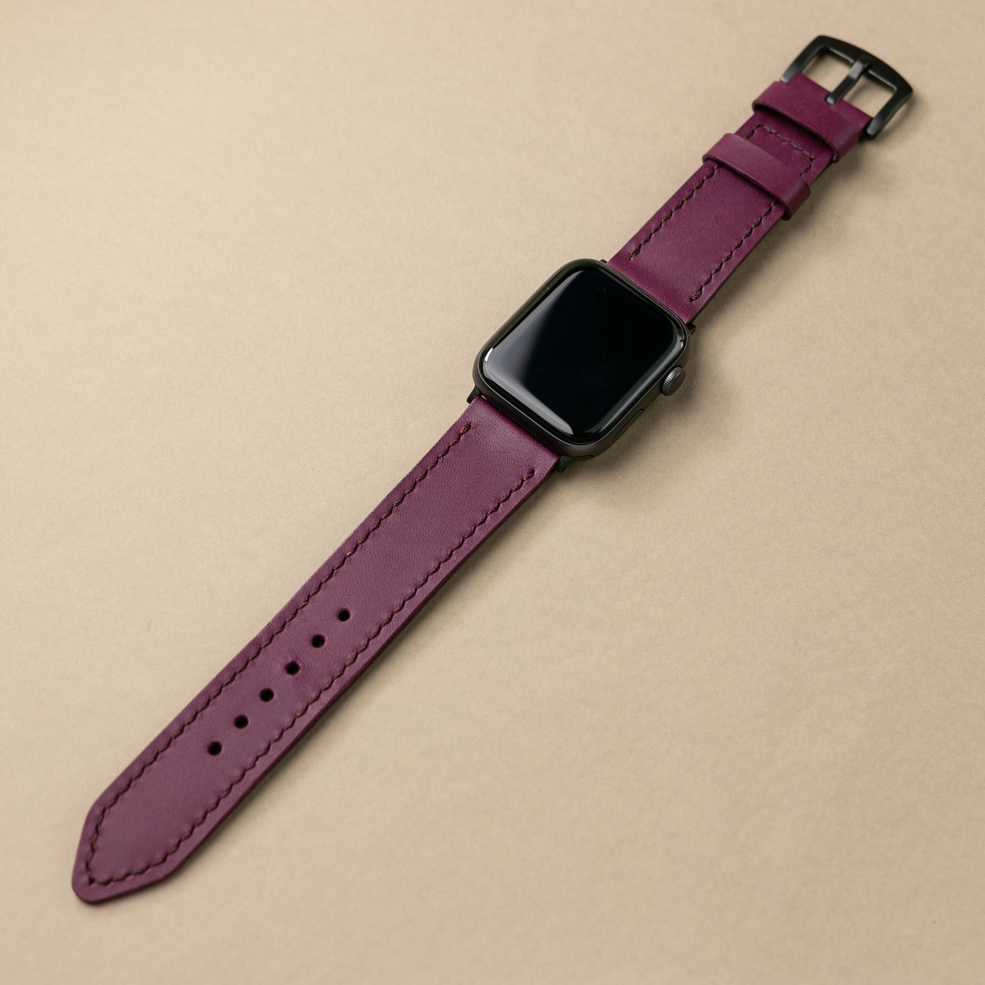 VegTan Leather Apple Watch Strap - Purple