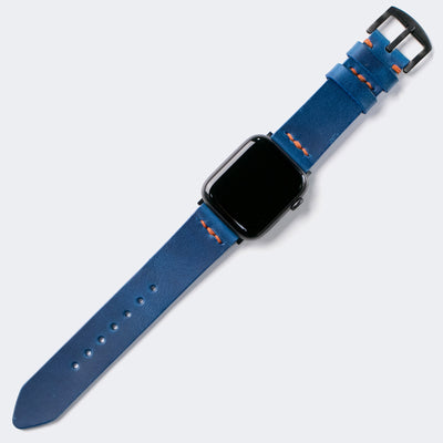 Apple Watch Leather Band - Cobalt Blue