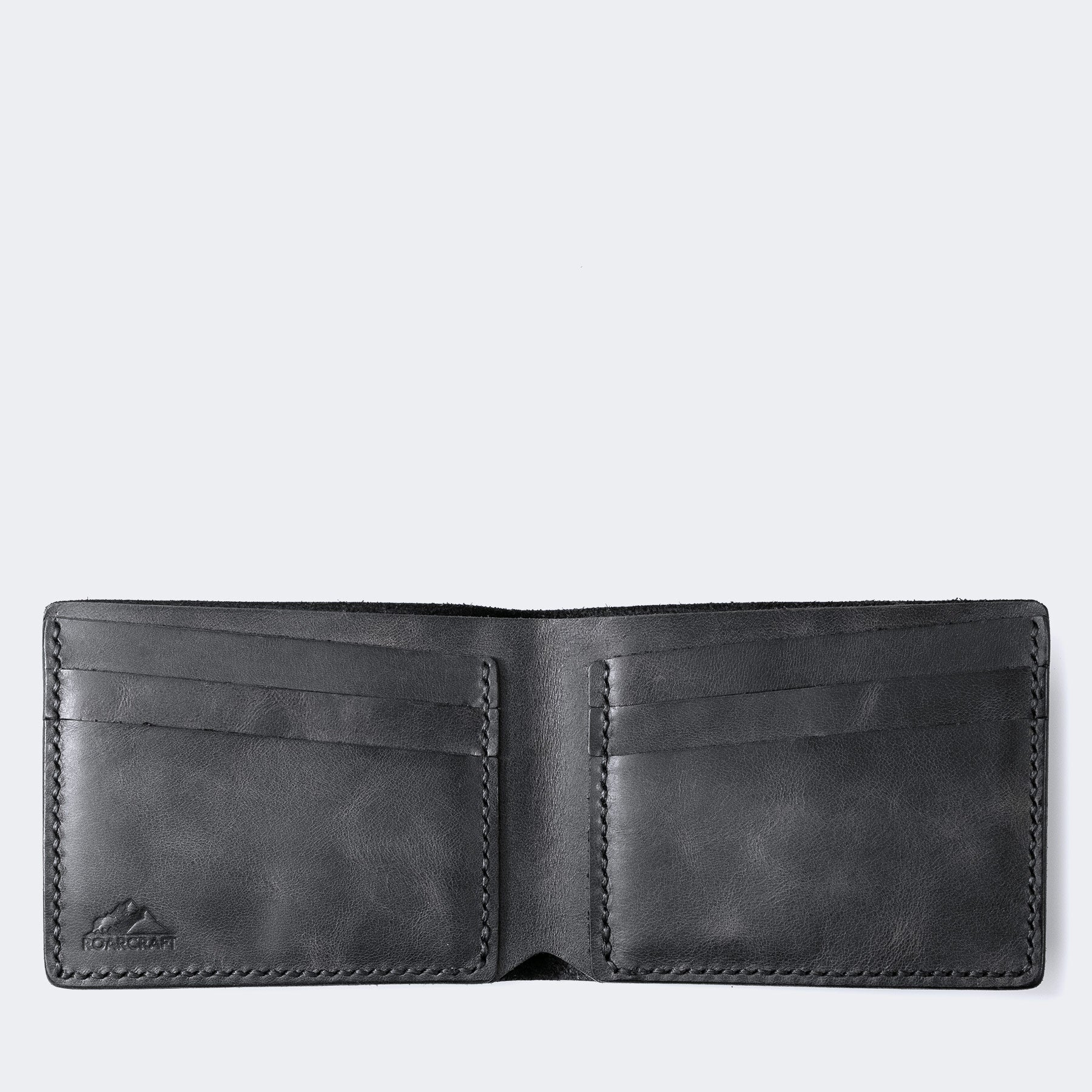 Handmade Bifold Leather Wallet - Personalized Engraving – Roarcraft