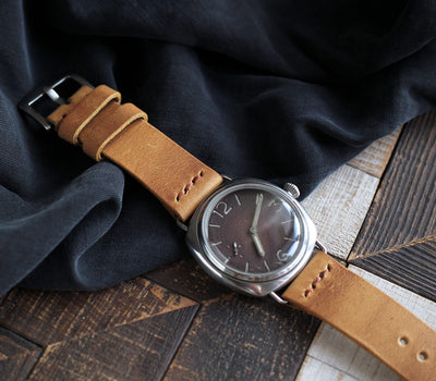 Leather Watch Strap - Mustard