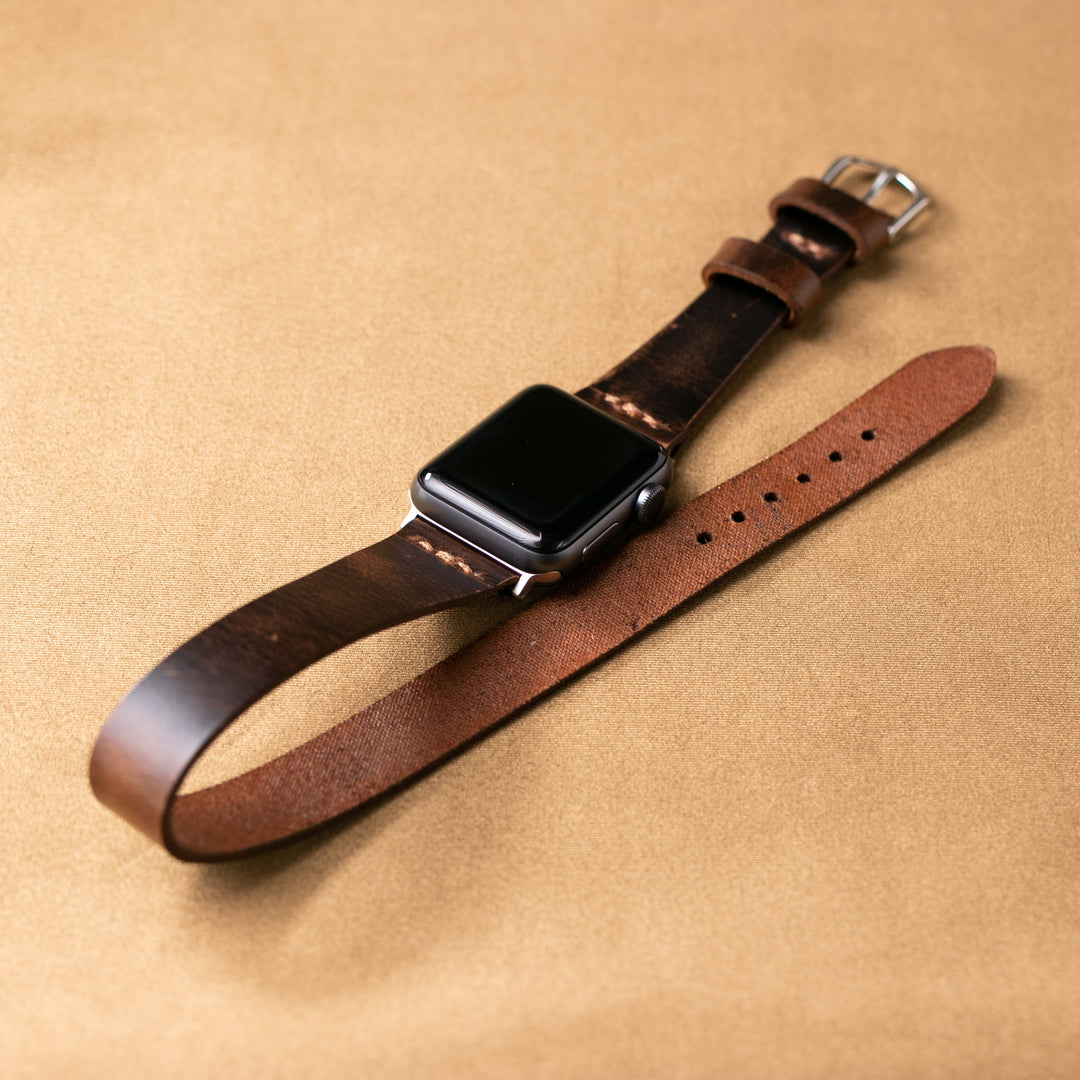 Double popular Tour Leather Apple Watch Strap