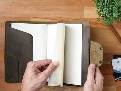 Hemingway A5 Notebook Organizer Leather Case